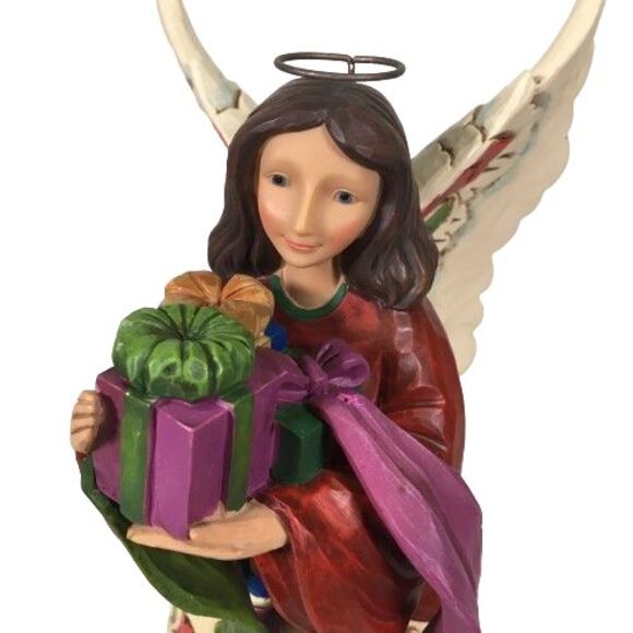 Jim Shore A Giving Spirit Has No End Angel Figurine w/Presents Gifts 4049793 NIB - Picture 11 of 16